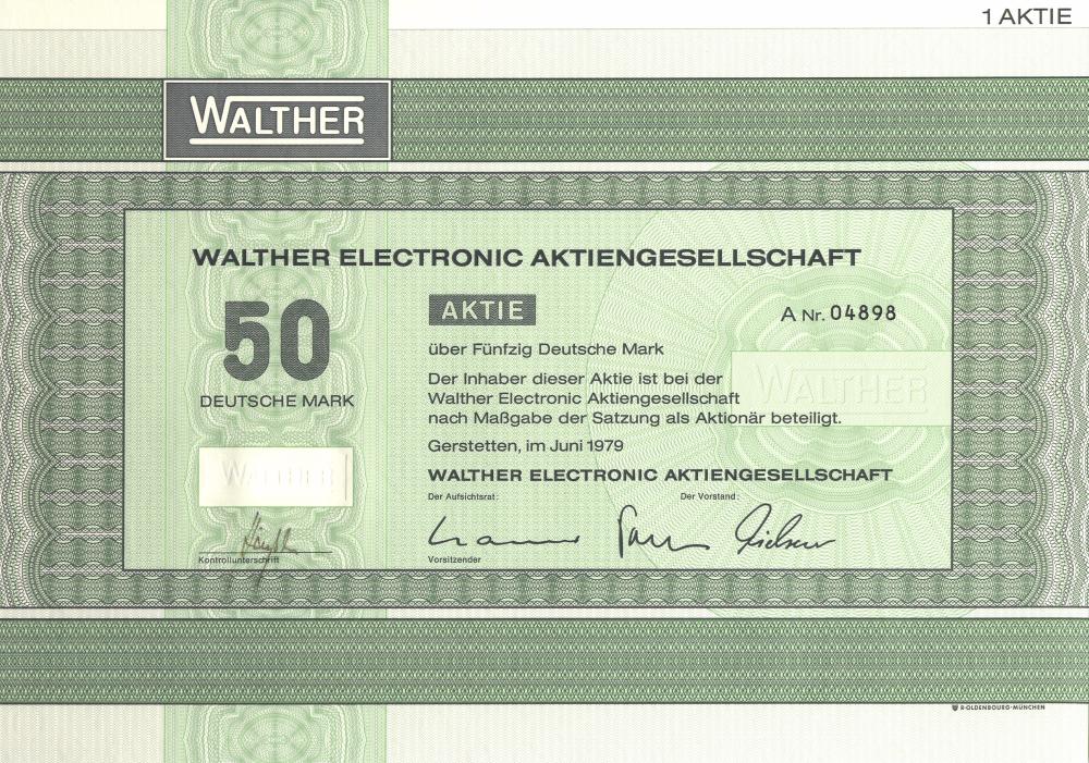 Walther-Aktie