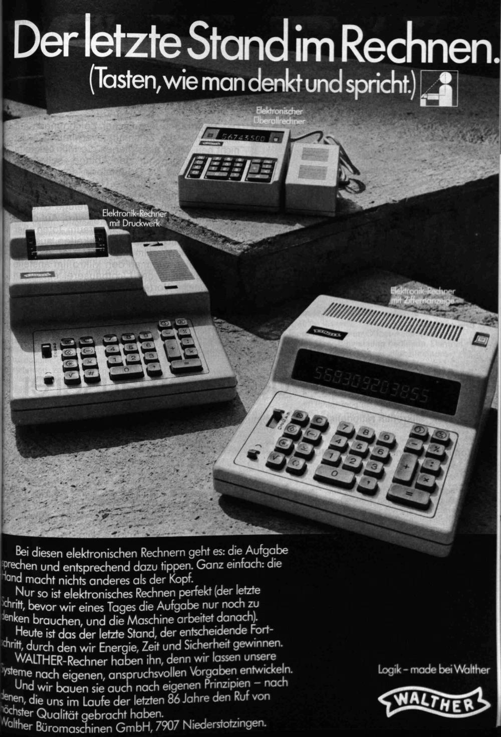 Anzeige aus Bürotechnik 1972