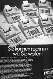 Anzeige aus "B&uuml;rotechnik" 1974