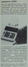 Produktbeschreibung aus "B&uuml;rotechnik" 1980