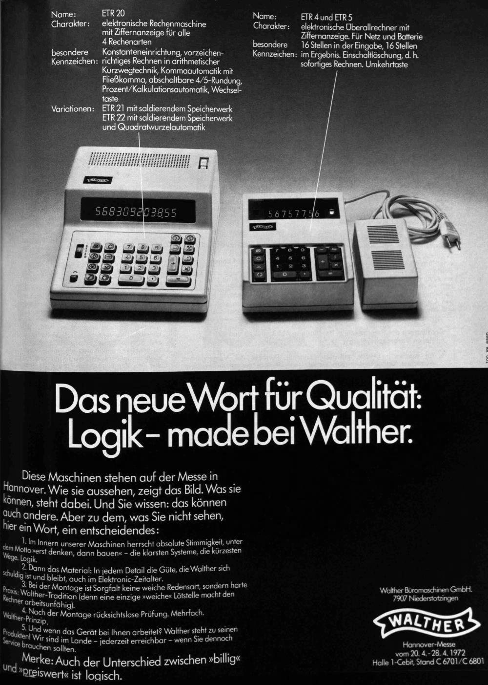Anzeige aus Zeitschrift für Datenverarbeitung 1972